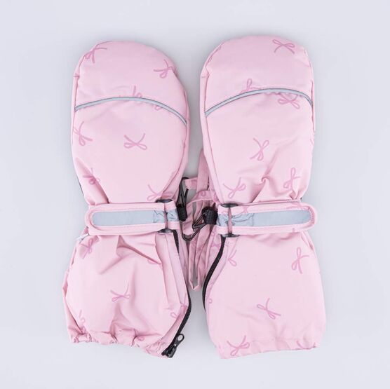 07821269-40 Детские розовые варежки-краги для девочки для девочки розовый
