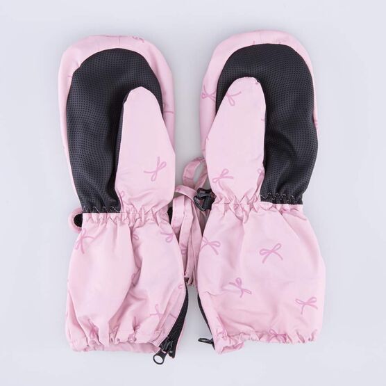 07821269-40 Детские розовые варежки-краги для девочки для девочки розовый фото №2