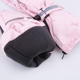 07821269-40 Детские розовые варежки-краги для девочки для девочки розовый фото №4