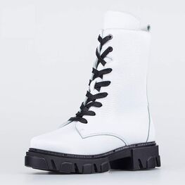 752210-43 Высокие сапожки для девочки-подростка для девочки белый