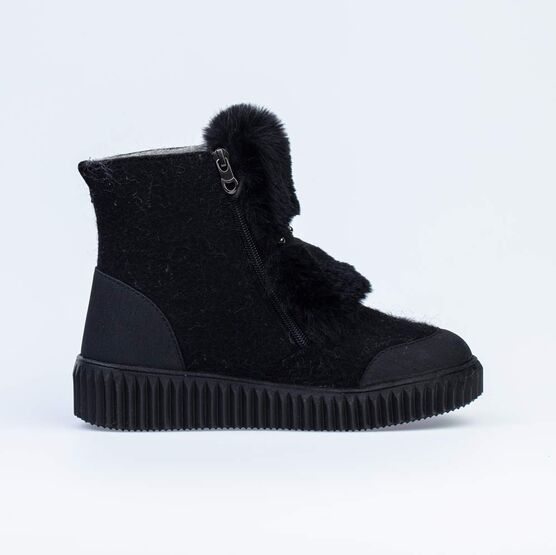 867111-41 Валенки с меховой отделкой для девочки черный фото №2