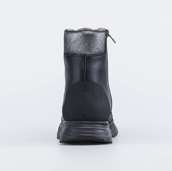 752208-52 Зимние ботинки на молнии для девочки для девочки черный фото №5