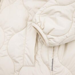 07857074-40 Детская стеганая куртка на весну и осень для девочки бежевый фото №4