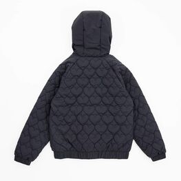 07857076-40 Стеганый бомбер для девочки на весну и осень для девочки черный фото №2