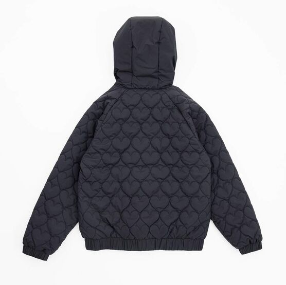 07857076-40 Стеганый бомбер для девочки на весну и осень для девочки черный фото №2