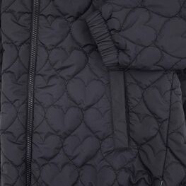 07857076-40 Стеганый бомбер для девочки на весну и осень для девочки черный фото №4