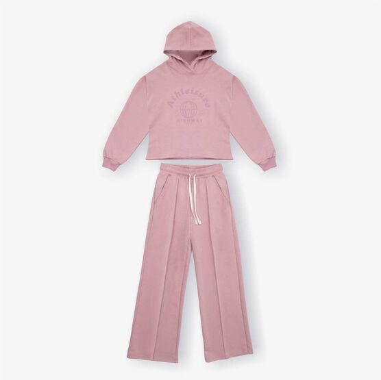 07864071-44 Костюм худи + брюки розовый для девочки розовый