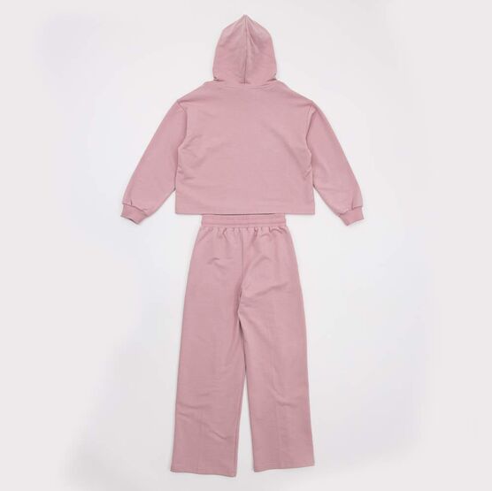 07864071-44 Костюм худи + брюки розовый для девочки розовый фото №2