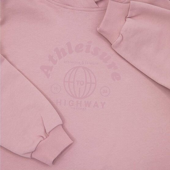 07864071-44 Костюм худи + брюки розовый для девочки розовый фото №3