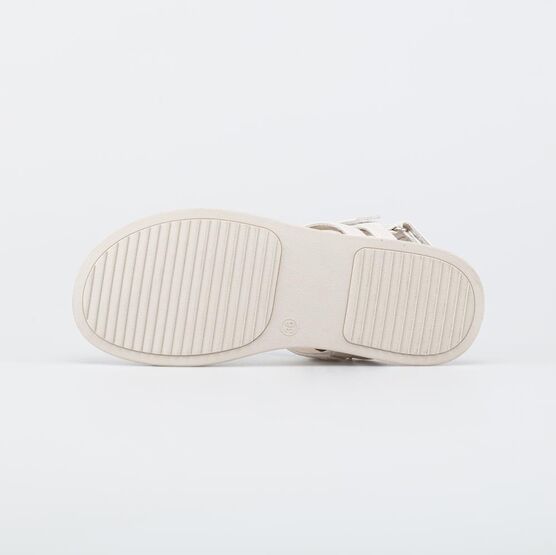 723043-21 Кожаные сандалии на лето для девочки для девочки бежевый фото №3