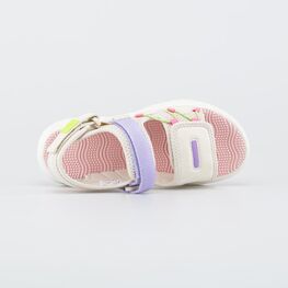 724056-11 Пляжные сандалии с усиленной амортизацией для девочки бежевый,разноцветный фото №4