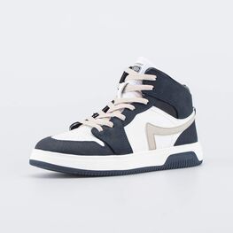 552346-72 Кожаные ботинки для мальчика для мальчики син-беж