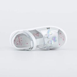 322152-21 Нарядные босоножки для девочки для девочки белый фото №4