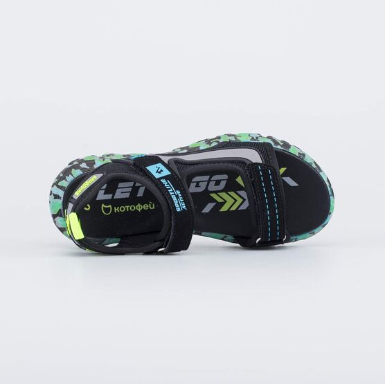 624028-21 Легкие сандалии для мальчика для мальчики чер-бир фото №4