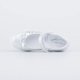 332154-21 Кожаные туфли для девочки для девочки серебристый фото №4