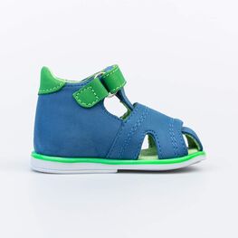 022132-23 Сандалии кожаные для мальчика Дино для мальчики синий фото №2