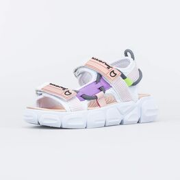 724028-14 Пляжные сандалии на липучках для девочки-подростка для девочки белый