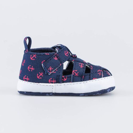 001111-11 Пинетки-сандалии для мальчика Якорь для мальчики синий фото №2