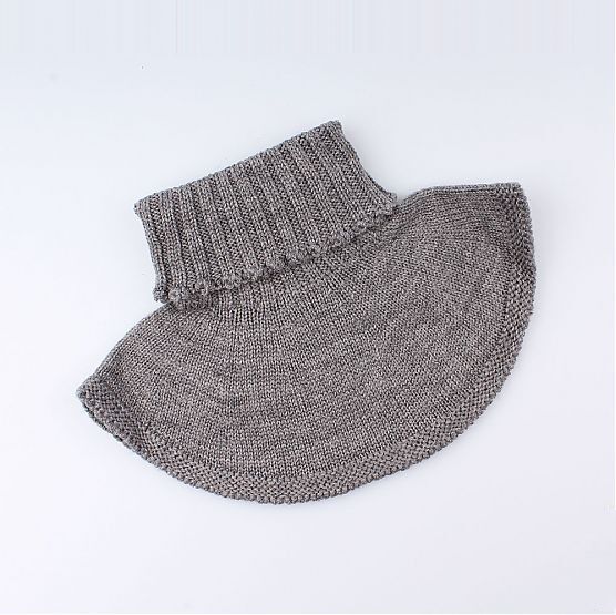 07012087-41 Манишка из 100% шерсти мериноса серая для универсальные серый