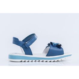 522100-22 Босоножки для девочки синий фото №3