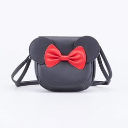 02802298-40 Сумка на плечо Мышка с бантом для девочки черный + красный