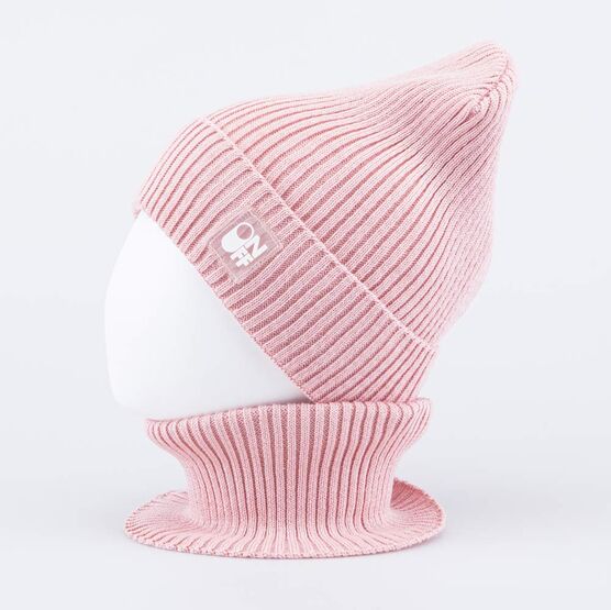 07804002-41 Комплект детский шапка+снуд розовый для девочки розовый фото №2