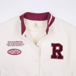 07808004-40 Блайзер для девочки светло-бежевый для девочки светло-бежевый фото №3