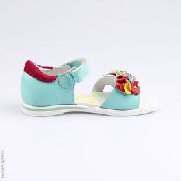 522074-21 Босоножки для девочки голубой фото №2