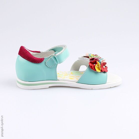 522074-21 Босоножки для девочки голубой фото №2