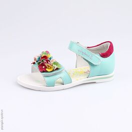 522074-21 Босоножки для девочки голубой