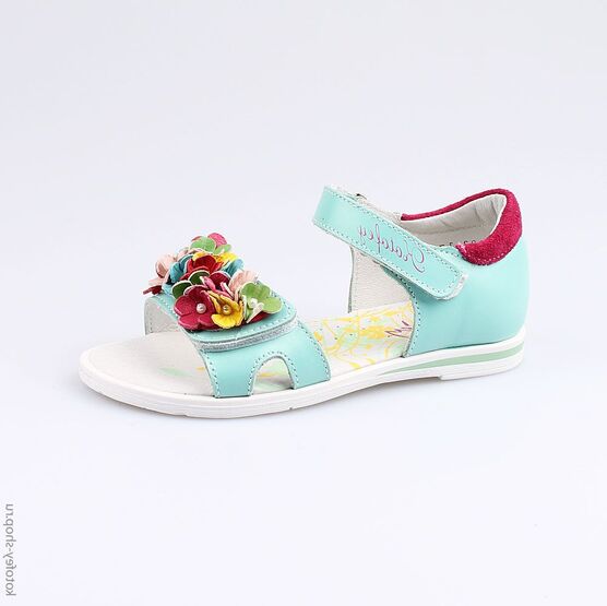 522074-21 Босоножки для девочки голубой