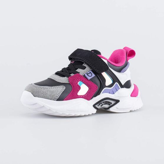 644360-73 Кроссовки для девочки чер-фук