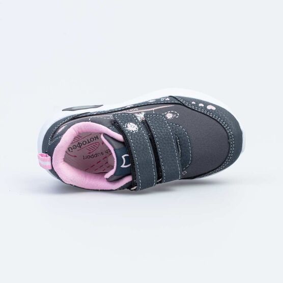 344251-74 Кроссовки для девочки сер-роз фото №4