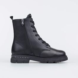 752194-32 Утепленные ботинки для девочки для девочки черный фото №2