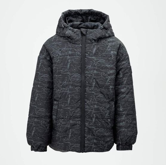 07758059-41 Дутая куртка демисезонная черно-серый для мальчики черно-серый