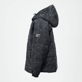 07758059-41 Дутая куртка демисезонная черно-серый для мальчики черно-серый фото №2