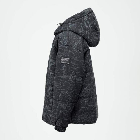 07758059-41 Дутая куртка демисезонная черно-серый для мальчики черно-серый фото №2