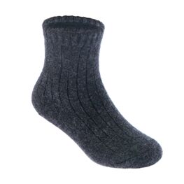 07742335-40 Подростковые термоноски с пухом черный для мальчики черный