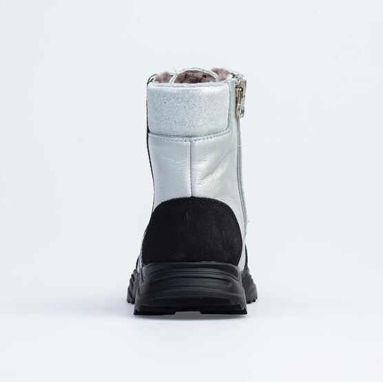 452126-51 Зимние ботинки на молнии для девочки для девочки серебристый фото №5