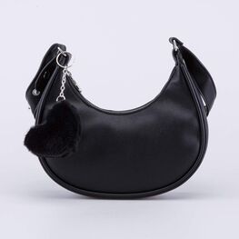 02802373-41 Детская сумочка с брелоком для девочки черный