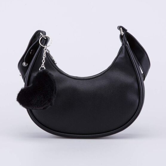 02802373-41 Детская сумочка с брелоком для девочки черный