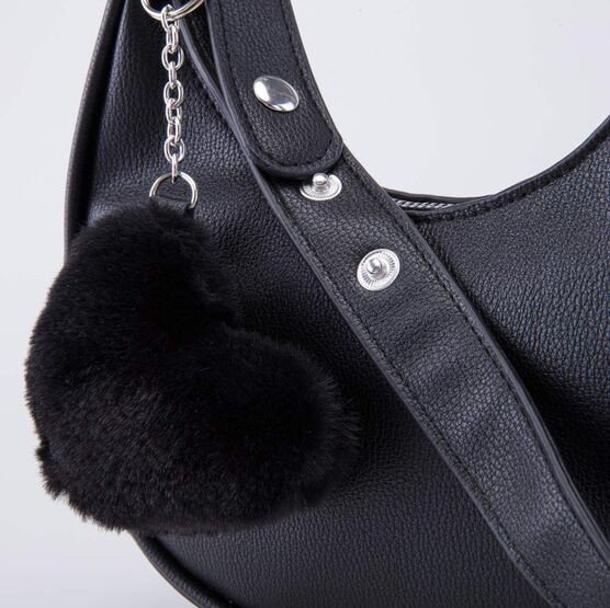 02802373-41 Детская сумочка с брелоком для девочки черный фото №5