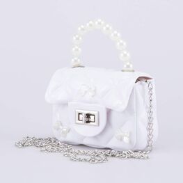 02802387-40 Детская мини сумочка Жемчуг для девочки белый фото №2