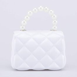 02802387-40 Детская мини сумочка Жемчуг для девочки белый фото №3