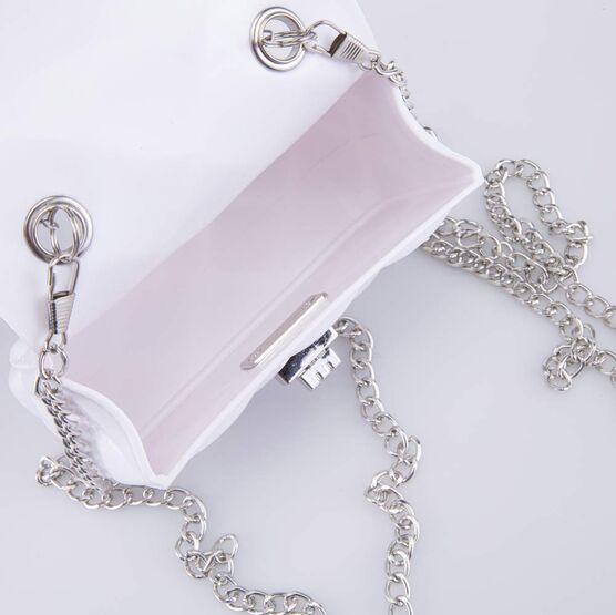 02802387-40 Детская мини сумочка Жемчуг для девочки белый фото №4