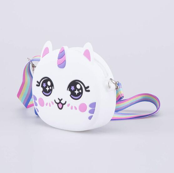 02802392-40 Силиконовая сумочка Единорожка для девочки белый фото №2