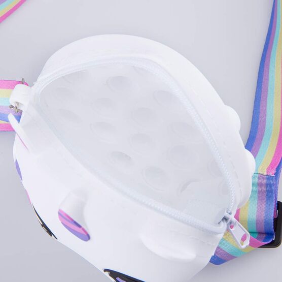 02802392-40 Силиконовая сумочка Единорожка для девочки белый фото №4