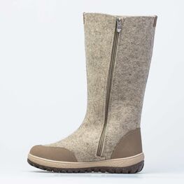 867098-01 Высокие валенки Гжель без подкладки для девочки серый фото №2