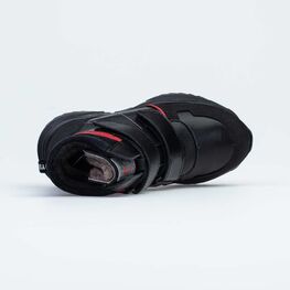 552239-51 Зимние ботинки на липучках для мальчика для мальчики черный фото №4