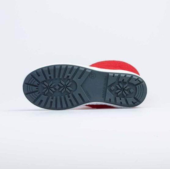 867081-02 Красные валенки на молнии без подкладки для девочки красный фото №3